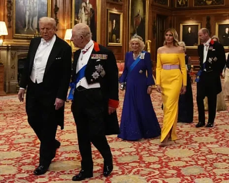 Royals Roll Out Grand Welcome During Demonstrations; Kimmel Pulled From Air Over Charlie Kirk Remarks
